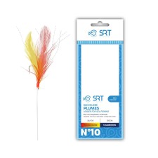 Bas De Ligne SRT Plumes Rouges Et Jaunes