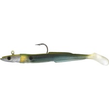 Leurre Hyperlastics Sandyll 4.5' Natural Jighead 124mm-SandEel