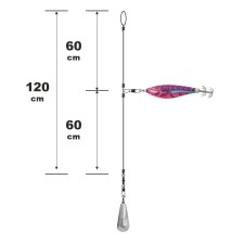 Montage Tataki Prêt À Pêcher Turlutte Flottant-SESLP510770PK-BL