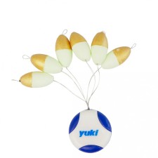 Perles Flottantes Ovales Avec Stoppeur Yuki-Golden-Glow