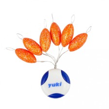 Perles Flottantes Ovales Avec Stoppeur Yuki-Orange-Glossy