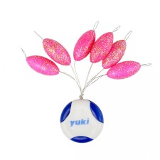 Perles Flottantes Ovales Avec Stoppeur Yuki-PINK-GLOSSY