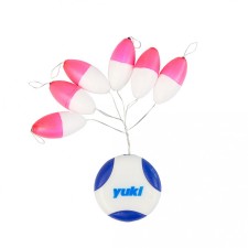 Perles Flottantes Ovales Avec Stoppeur Yuki-PINK/WHITE