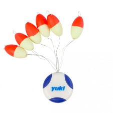 Perles Flottantes Ovales Avec Stoppeur Yuki-Red-Glow