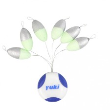 Perles Flottantes Ovales Avec Stoppeur Yuki-Silver-Glow