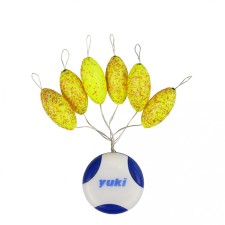 Perles Flottantes Ovales Avec Stoppeur Yuki-Yellow Glossy