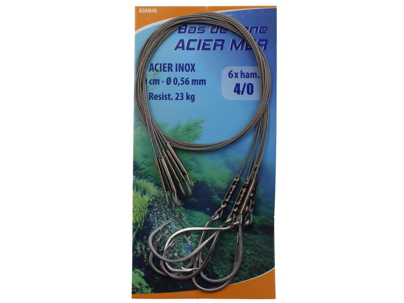 Bas De Ligne Flashmer Acier Mer