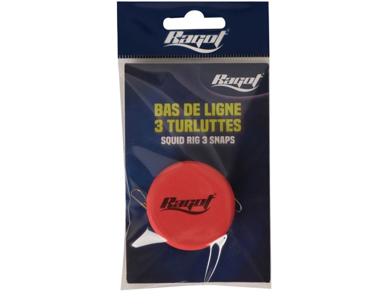 Bas De Ligne Ragot Squid Jig Trolling 3 Snaps