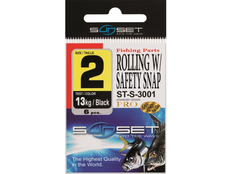 Emerillion agrafe Sunset rolling safety snap St-S 3001