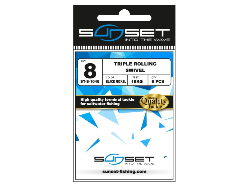 Emerillon Rolling Sunset Triple Rolling Swivel ST-S-1046