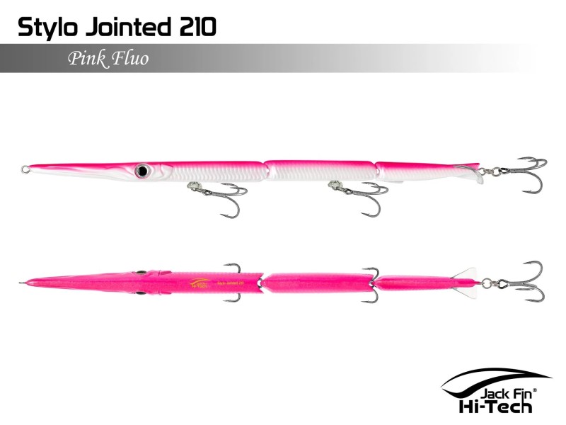 Leurre Coulant Jack Fin Stylo Jointed 210mm_PinkFluo