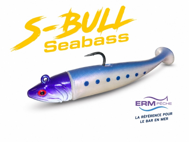 Leurre Souple ERM S-Bull Seabass 115mm 40g