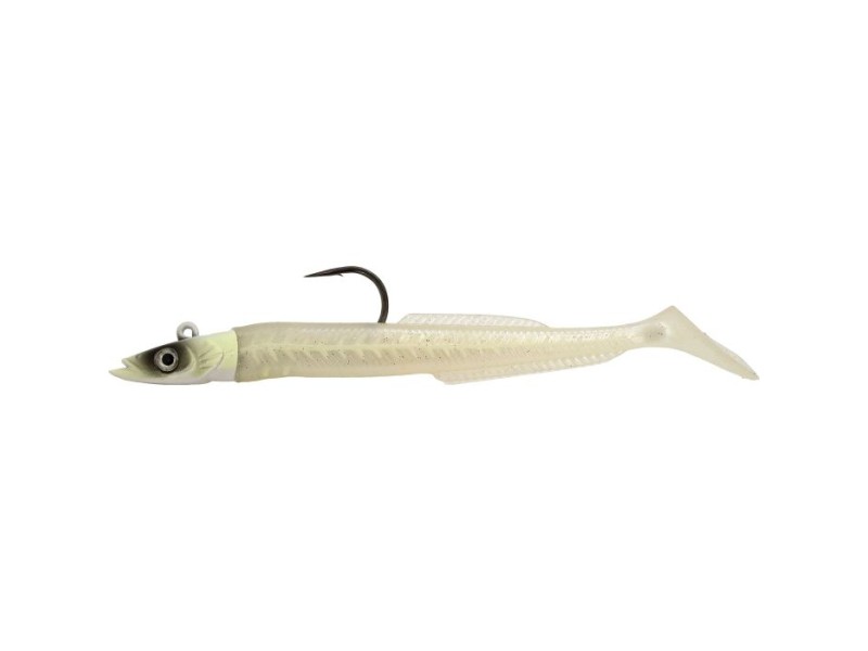 Leurre Souple Hyperlastics Sandyll Pro SK 152mm-WHITE_GHOST