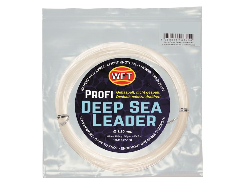 Monofil WFT KG Mono Deep Sea Leader clear 50m