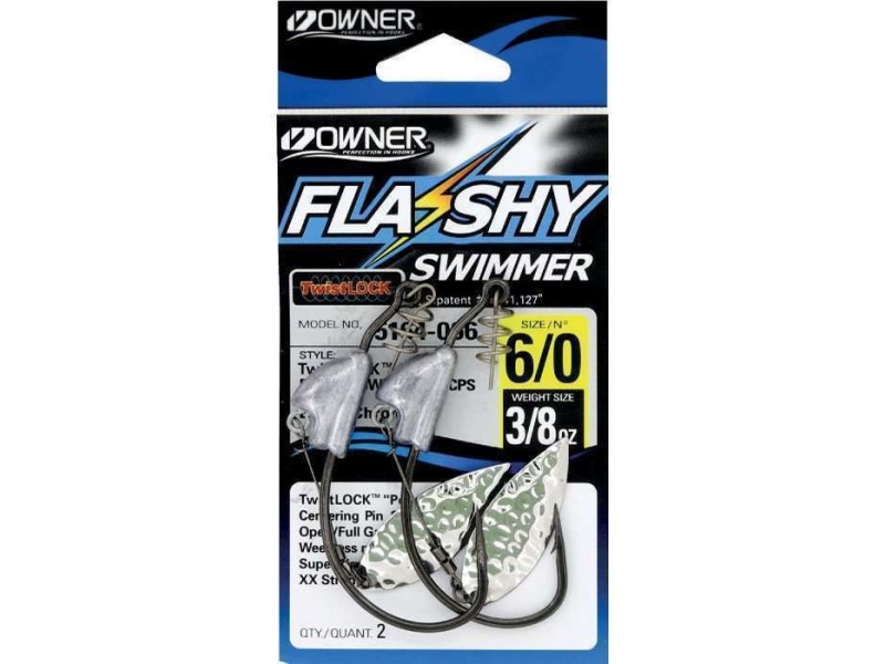 Tête Plombée Owner 5164 Flashy Swimmer Silver Willow