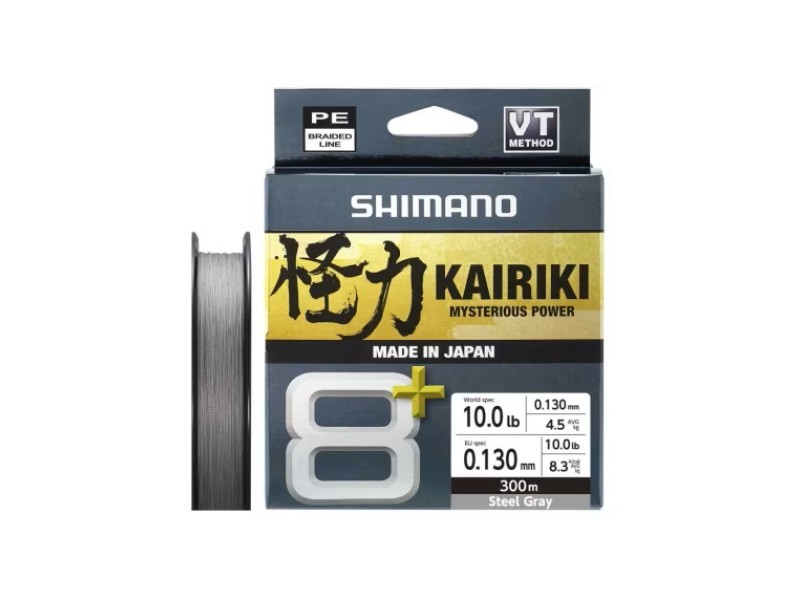 Tresse Shimano Kairiki 8+ Steel Gray 300-m
