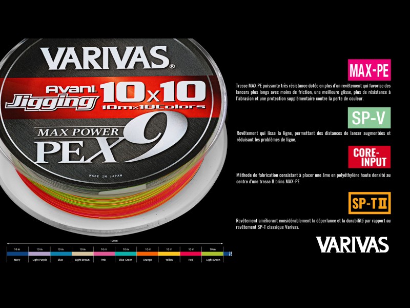 Tresse Varivas Jigging 10x10 Max Power PEX9 300m