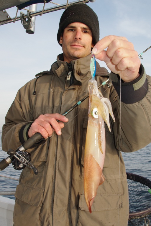 Calamar pris à l'Ultra Bait Yo-Zuri
