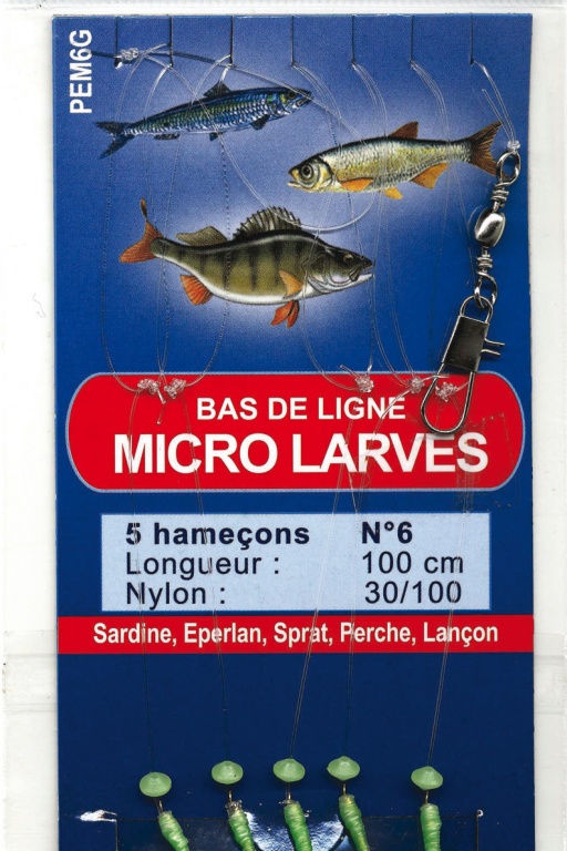 Bas de ligne Micro larves Flashmer