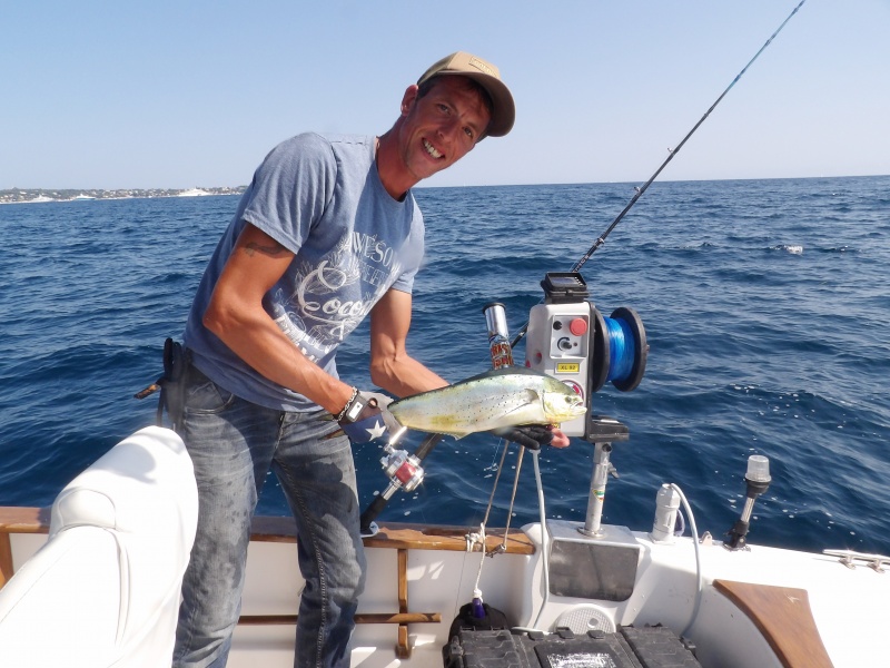 La technique du downrigger est d’une redoutable efficacité sur les coryphènes !