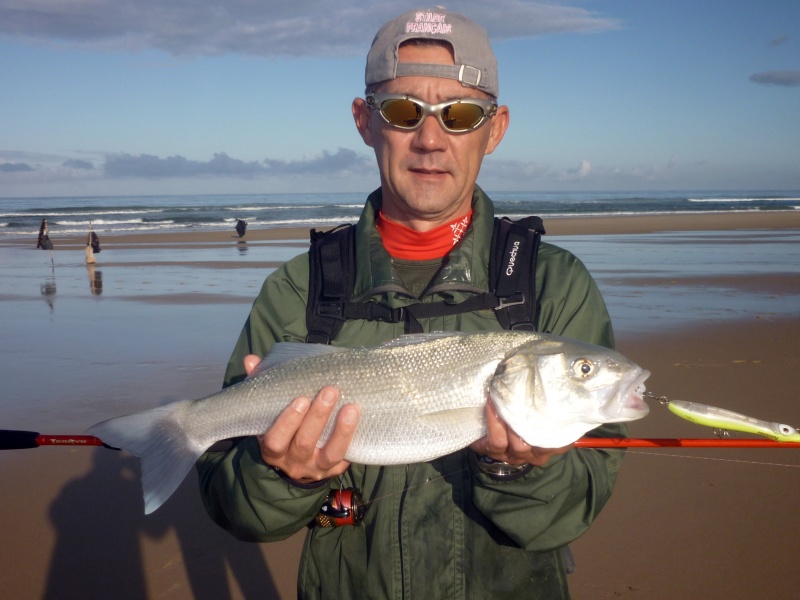 Magnifique bar pris dans les vagues avec le stickbait Patchinko Xorus !