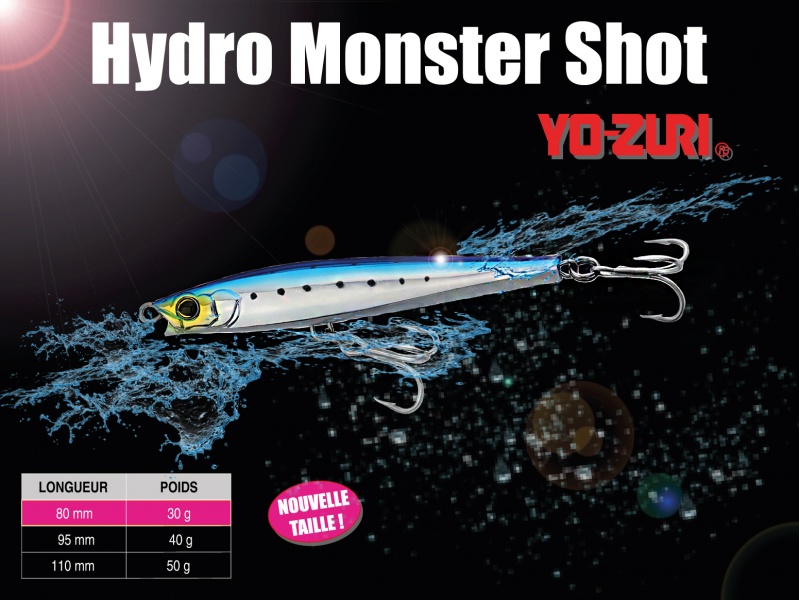 L’Hydro Monster Shot Yo-Zuri : le jig minnow au top sur les thonidés !