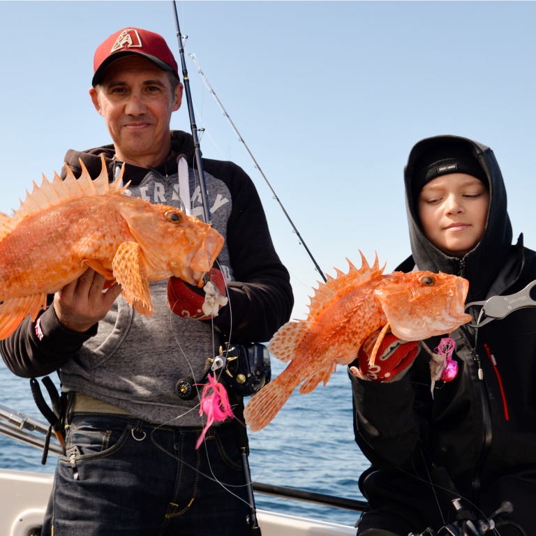 Doublé de beaux chapons en pêche profonde au moulinet électrique !