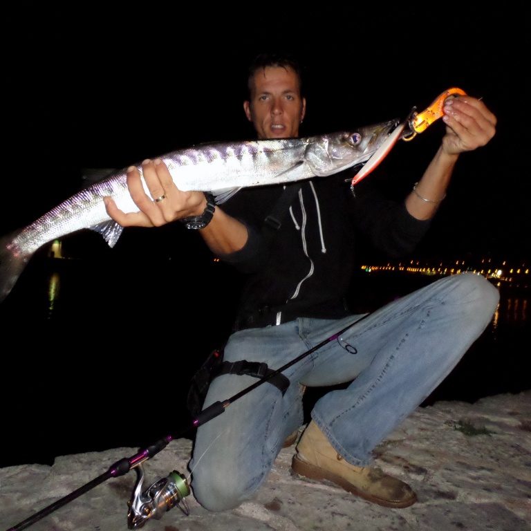 Joli barracuda pris par Fabien Harbers au Tide Minnow 175 Duo !