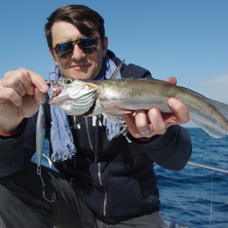 Le Mr Slow Jig Daiwa permet de pêcher le merlu très profondément
