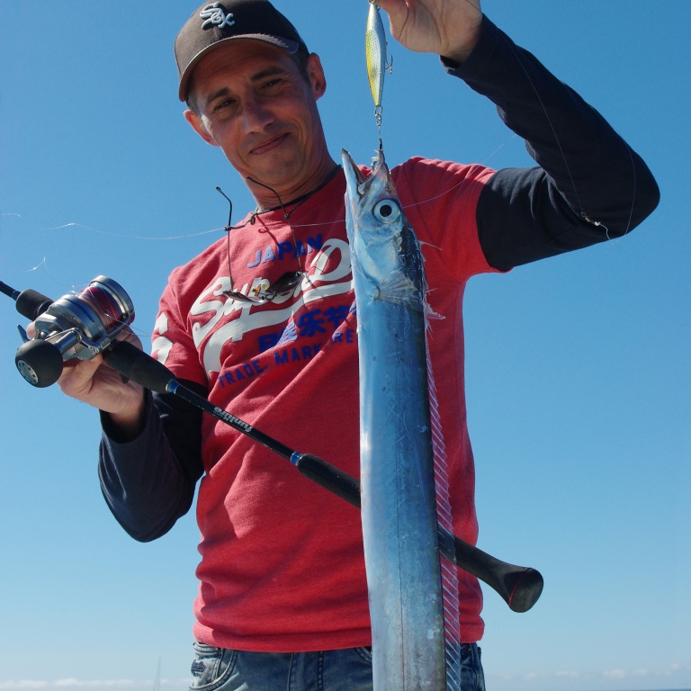 Sabre pris en slow jigging sur un Mr Slow jig Daiwa