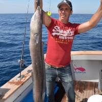 Encore un énorme congre pris  au madaï jig avec la canne Slow Pitch Italcanna – preuve de son incroyable puissance !